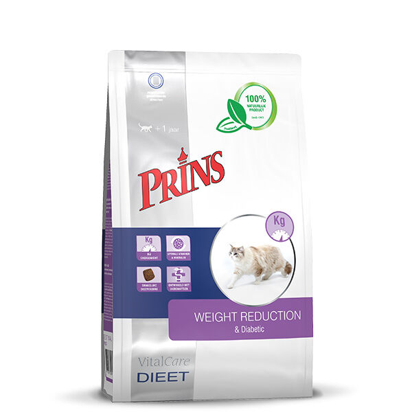 Prins Dieet VitalCare Weight Reduction - Kattenvoer veterinair - Gevogelte - 1,5 kg