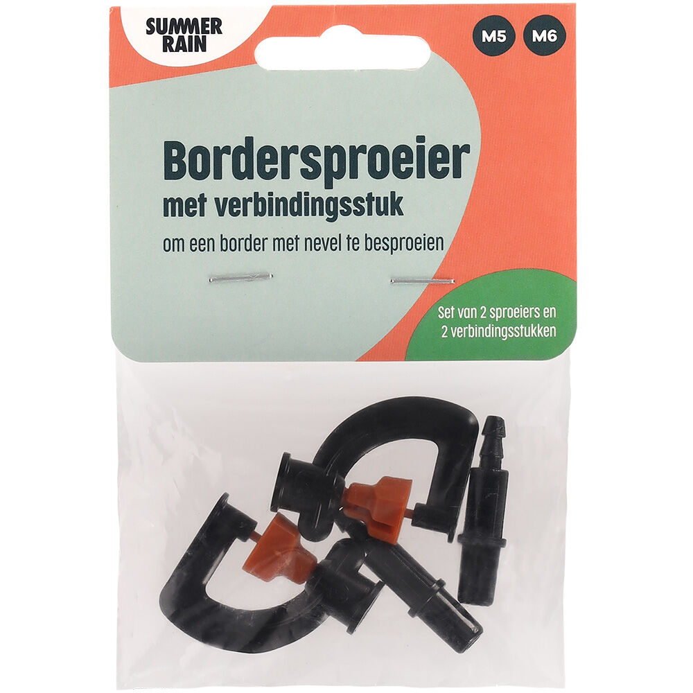 SummerRain - Bordersproeier met verbindingstuk - 2 stuks SummerRain - Bordersproeier met verbindingstuk - 2 stuks