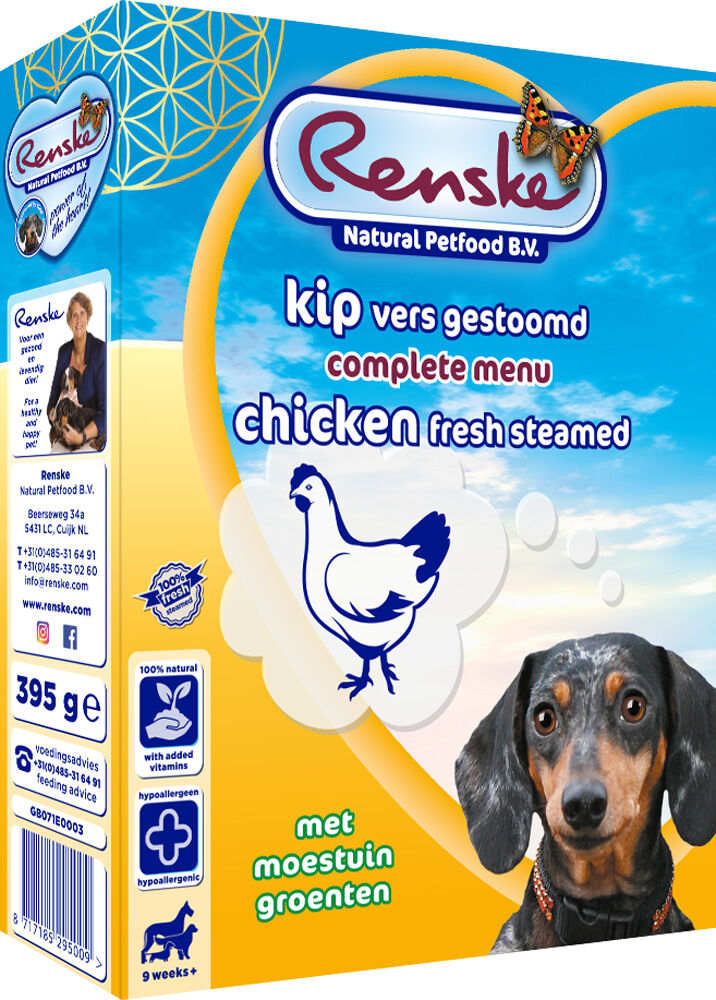 Renske Vers Vlees Voeding - Hondenvoer - 395 - kip Renske Vers Vlees Voeding - Hondenvoer - 395 - kip