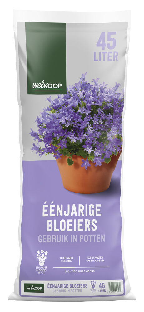Welkoop Eenjarige bloeiers in pot - Potgrond 45L Pallet - 45.00