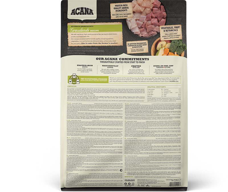 Acana Regionals Grasslands Dog Highest proteïn - Hondenvoer - 2 - eend, lam