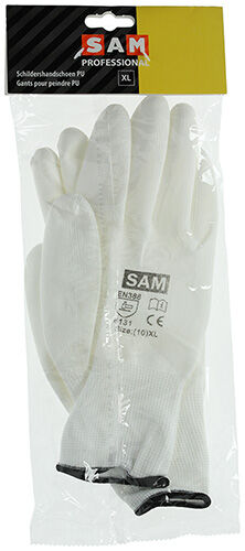 SAM Schildershandschoenen PU - Handschoenen XL - Wit - 35x14x4 cm - 2.7 cm