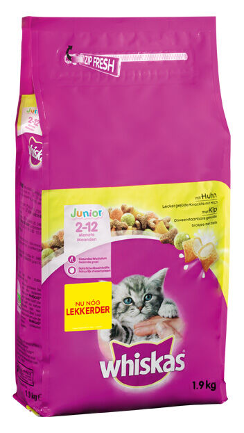 Whiskas Junior Droge Brokjes - Kattenvoer Whiskas Junior Droge Brokjes - Kattenvoer