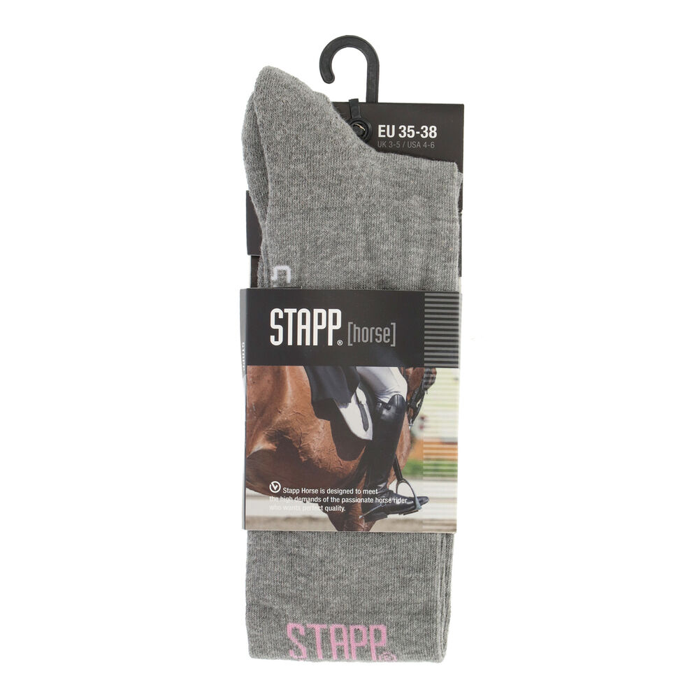 Stapp Born to ride - Paardrijksokken - Grijs - 35-38