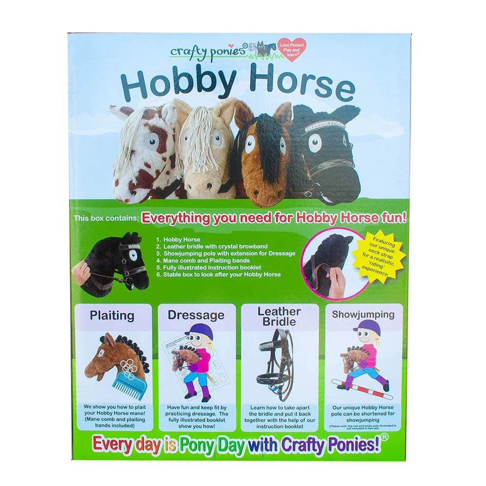 Crafty Ponies Hobby Horse - Stokpaard - Zwart