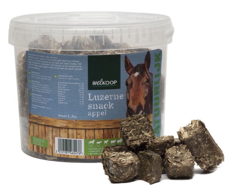 Welkoop Luzernesnack - paardensnack - 2.2 - Appel