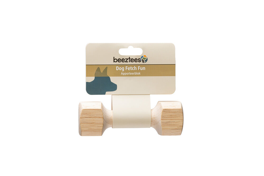 Beeztees Dex - Apporteren - Hondenspeelgoed - Naturel - 4.5x4.5x15 cm - S