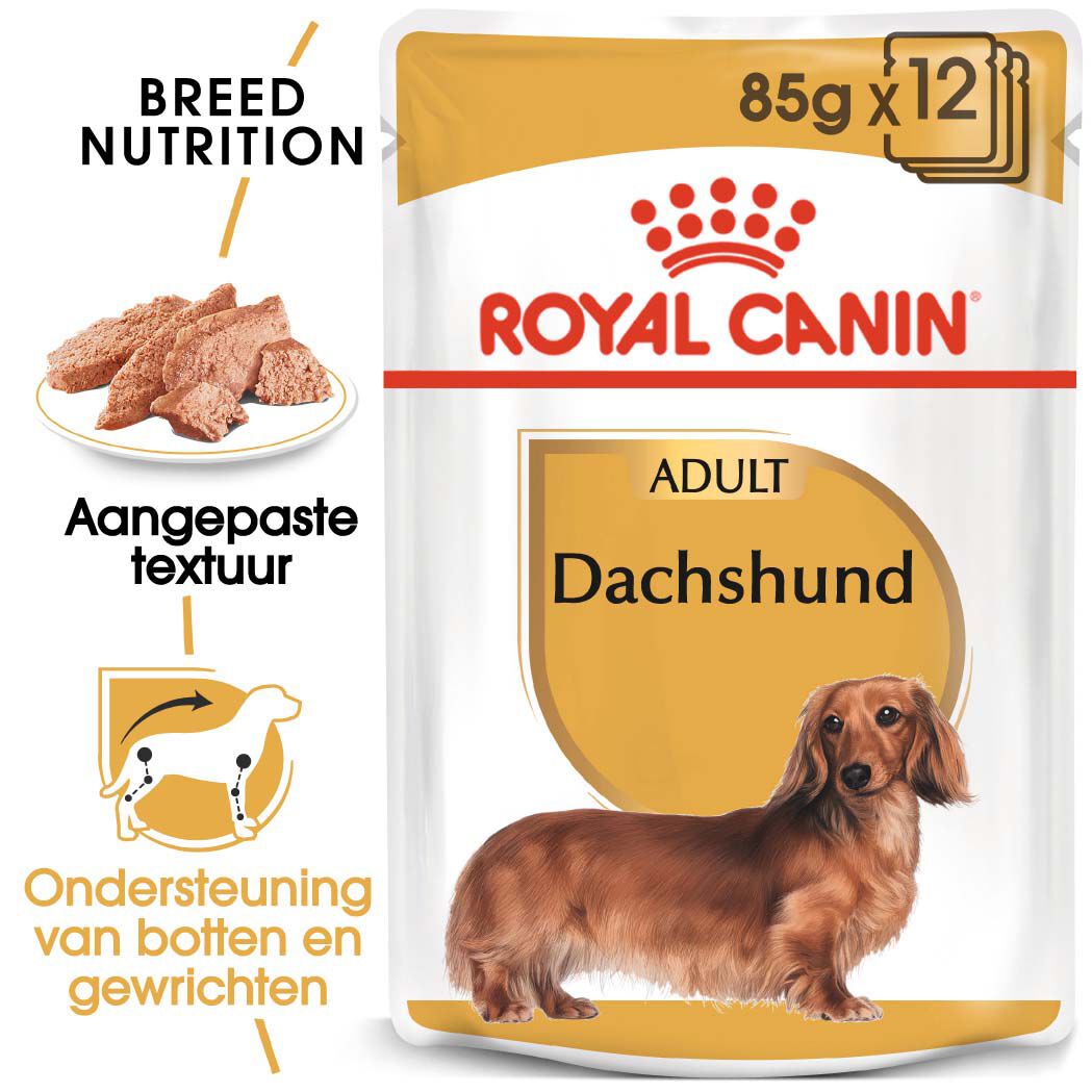 Royal Canin Dachshund Adult Pouch - Hondenvoer - 1020 - gevogelte