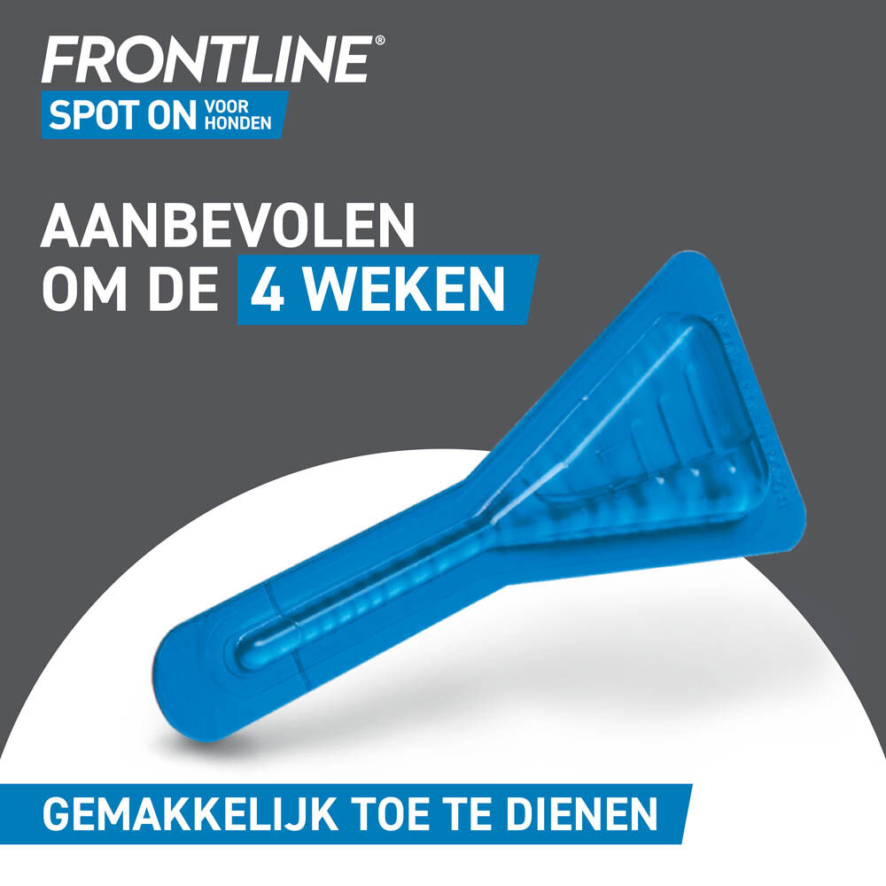 Frontline Spot On L - Anti vlooien en teken Hond - 3 pipetten - 11.00 cm - 14.80 cm - 1.80 cm