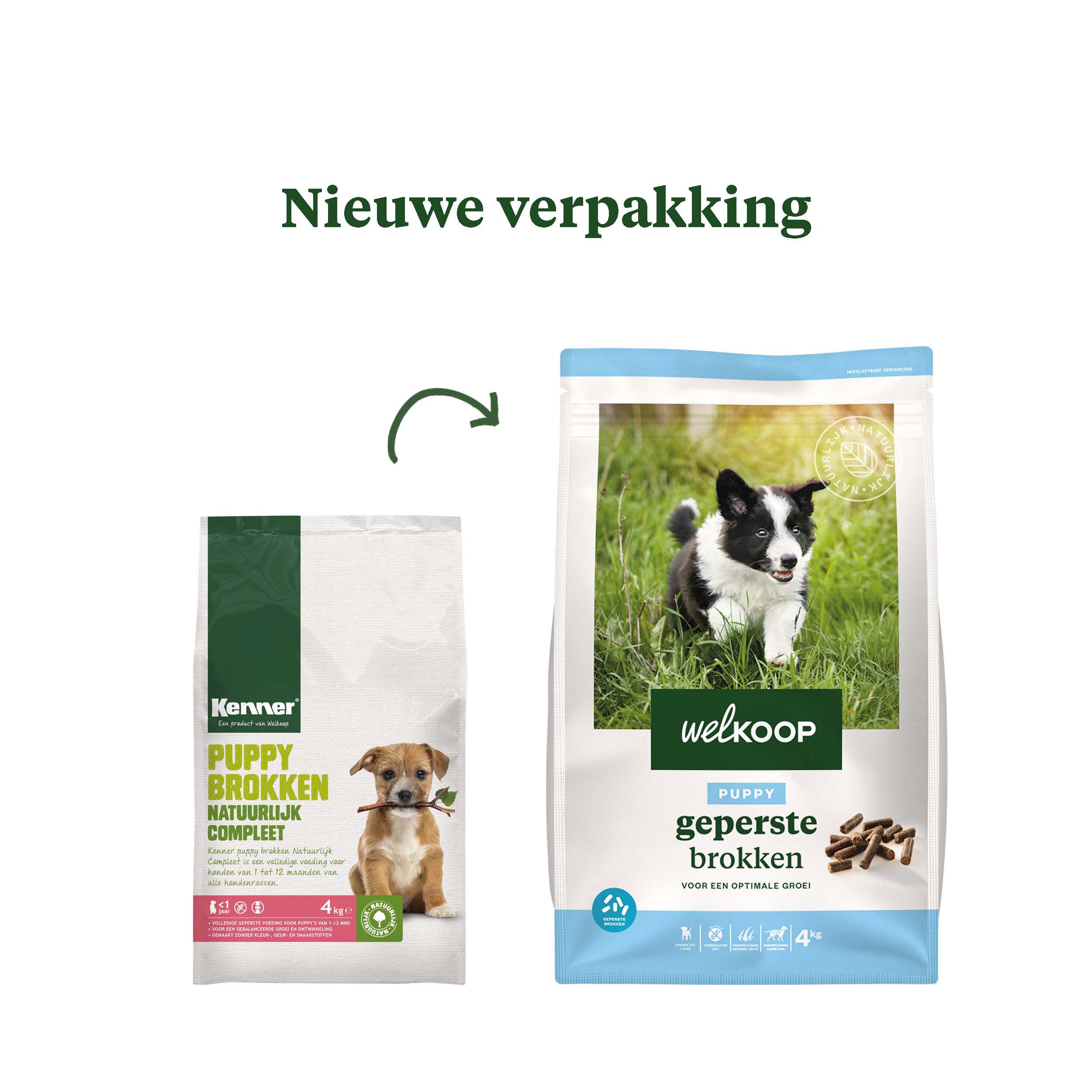 Welkoop Puppy Geperste brokken - Hondenvoer - 4.00 - kip