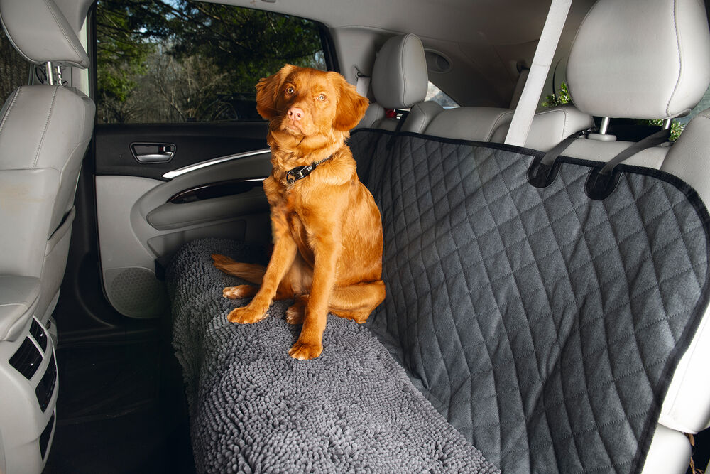 Dirty Dog - Autodeken - Hond - 1.00 cm - grijs - 148.00 cm - L - 136.00 cm