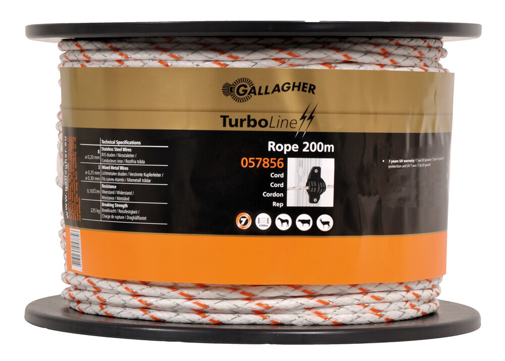 Gallagher TurboLine - Cord - 17 cm - 200 - Wit - 20 cm - 20000 cm