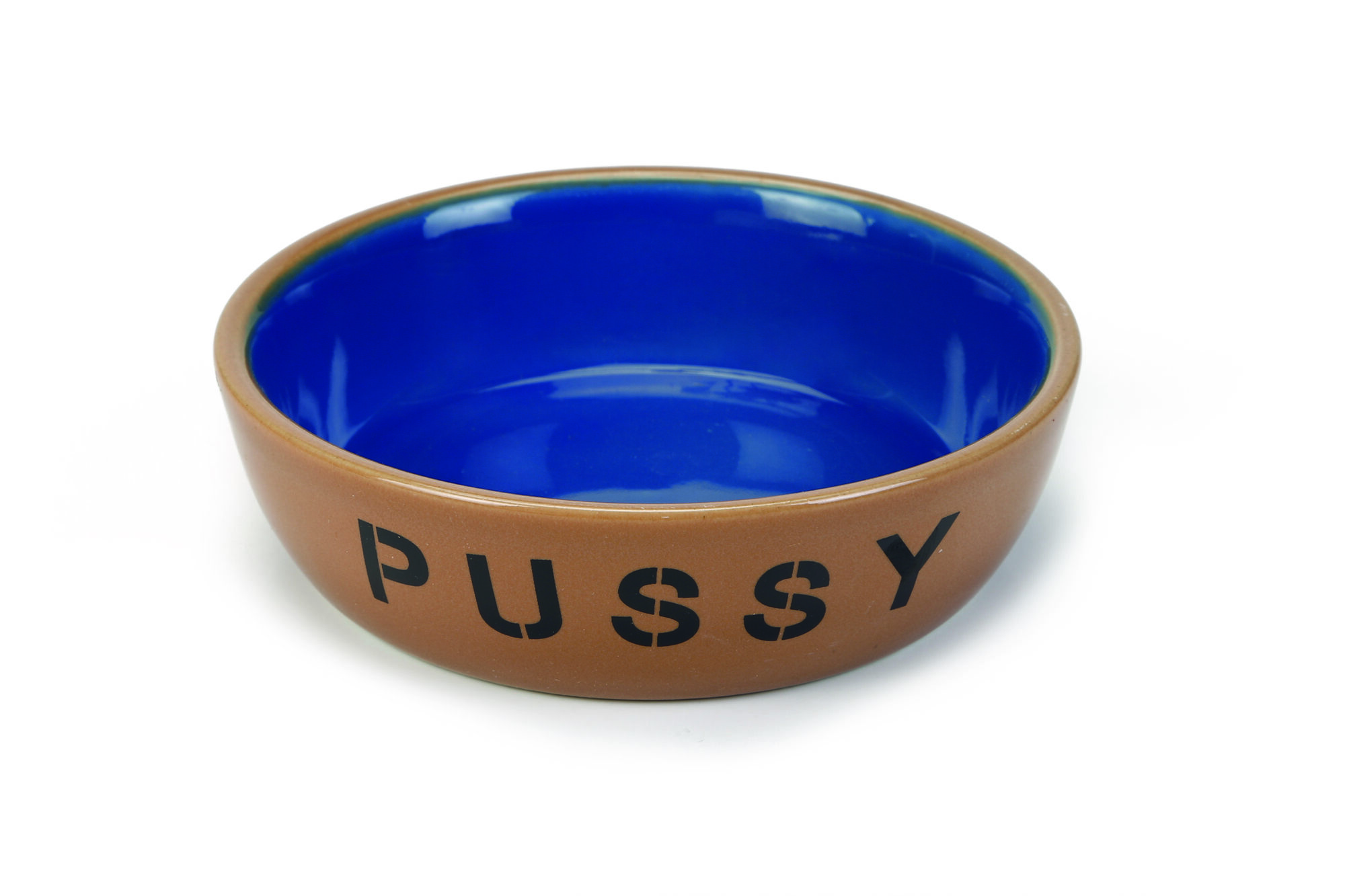 Beeztees Voerbak Pussy - Beige Blauw - 4x14x14 cm Beeztees Voerbak Pussy - Beige Blauw - 4x14x14 cm