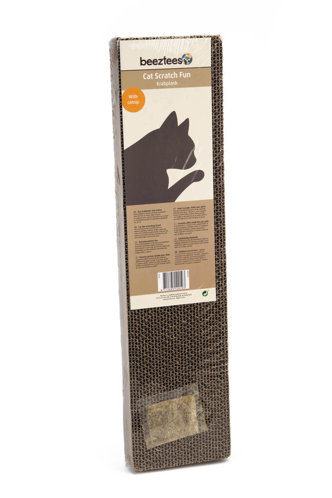 BEEZTEES Karton Tapijt - Krabpalen & Krabplanken - Grijs - 49x49x4 cm