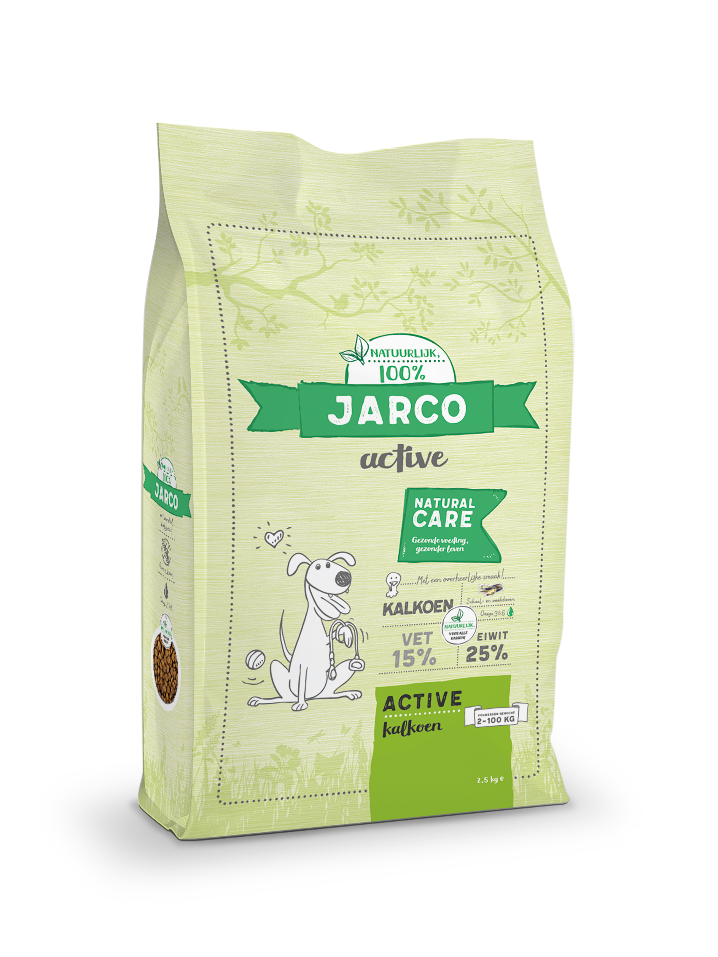 Jarco Dog Active - Hondenvoer - 12.50 - kalkoen, eend