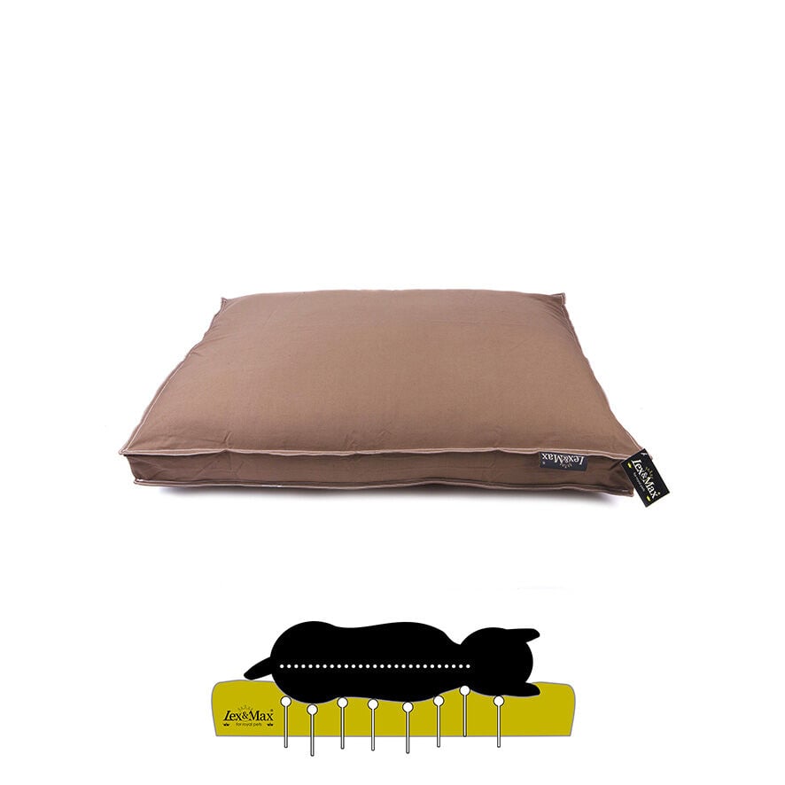 Lex & Max Tivoli - Orthopedisch Benchkussen - Bruin - 50x75x13 cm - M