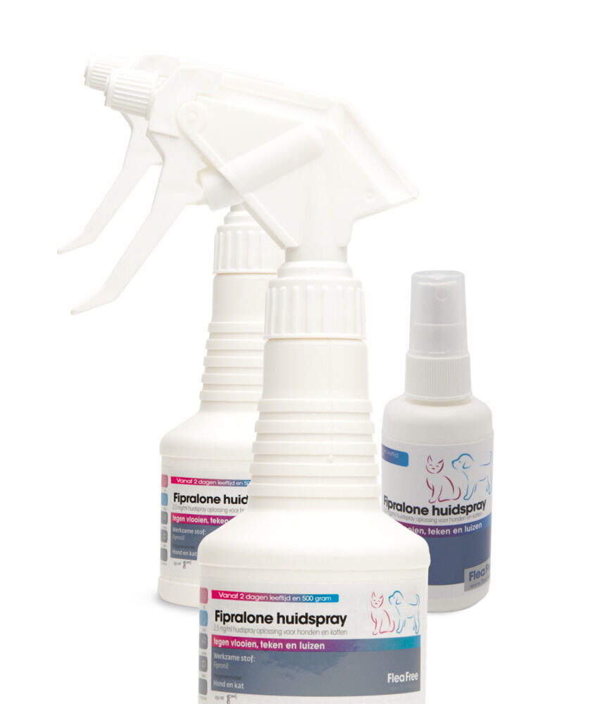 Flea Free Huidspray - Anti Vlooien en teken - Hond en Kat - 14.00 cm - 100.00 - 4.60 cm - 4.60 cm