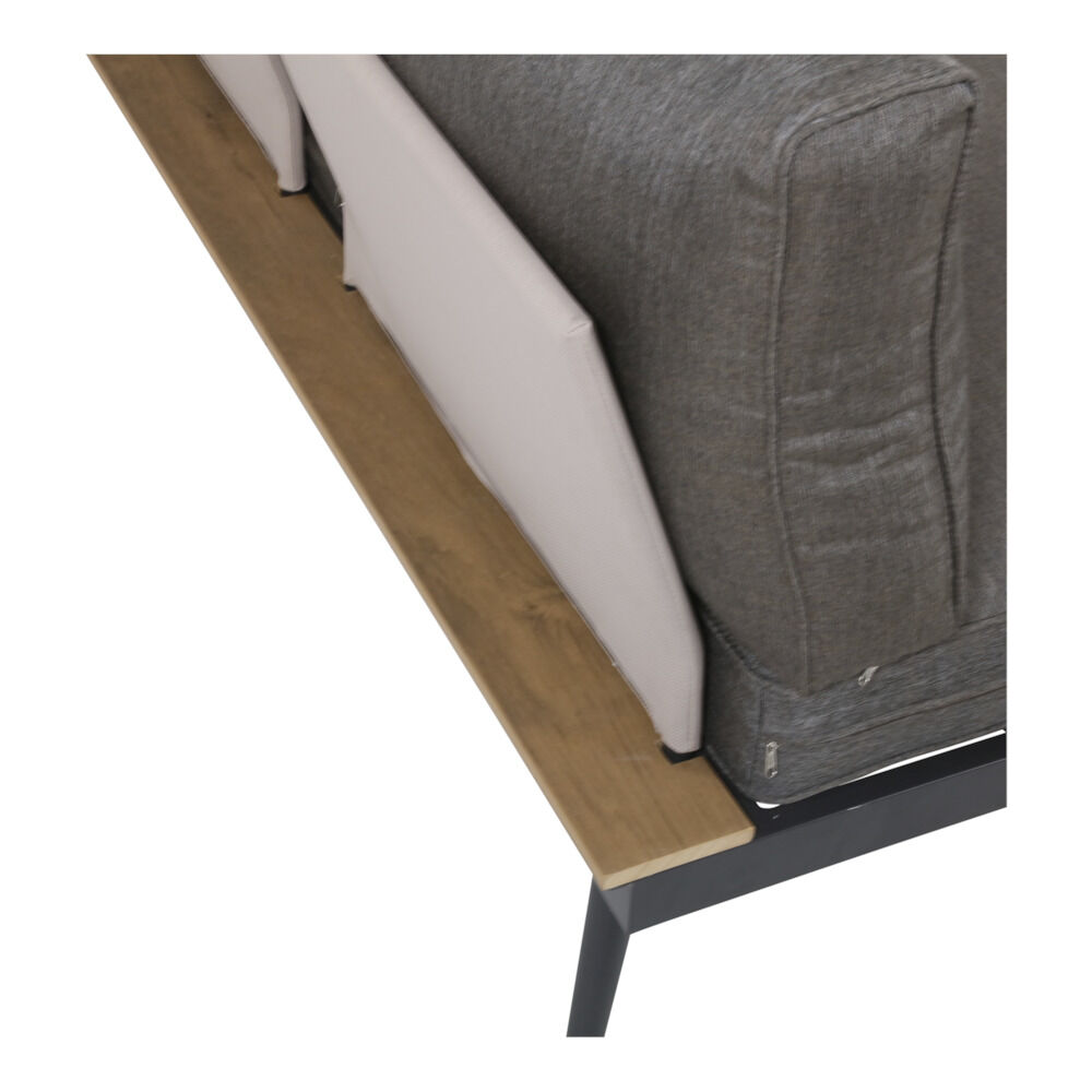 Lesli Living Arezzo - Loungeset - 1.00 cm - Grijs / taupe - 76.00 cm - 1.00 cm