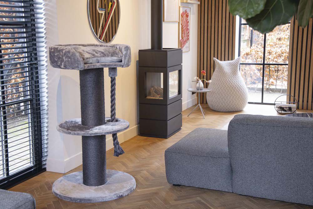 Beeztees Wello - Krabmeubel - Grijs - 10x70x10 cm