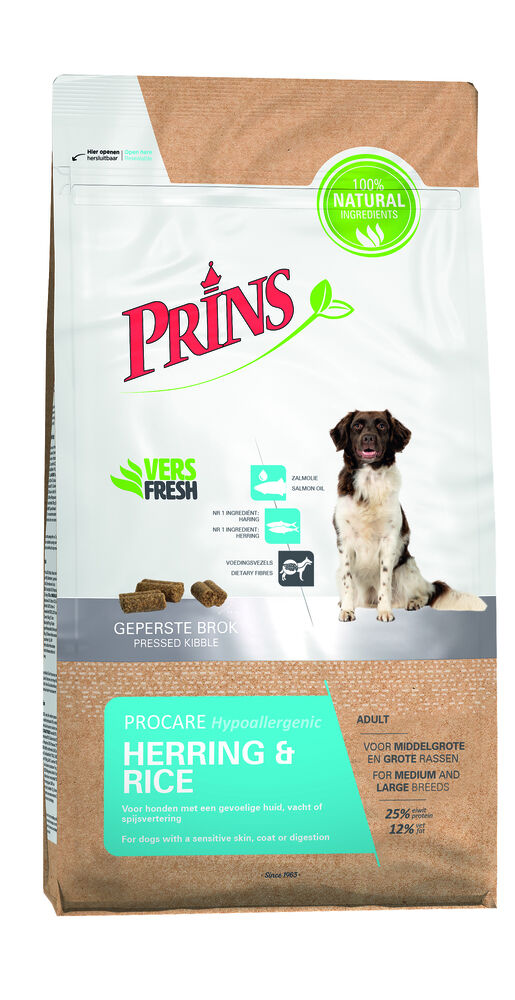 Prins ProCare Hypoallergeen - Hondenvoer - 12 - haring, rijst Prins ProCare Hypoallergeen - Hondenvoer - 12 - haring, rijst