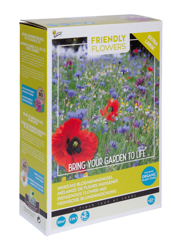 Buzzy Bloemmengsel inheems 50m2 - Bloemzaden Buzzy Bloemmengsel inheems 50m2 - Bloemzaden