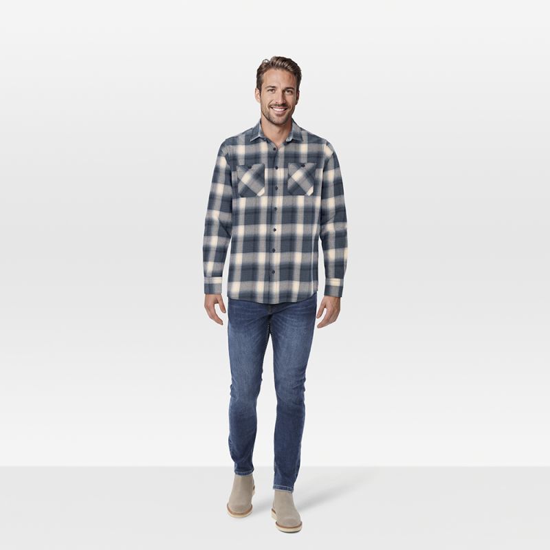 Veleste Tren - Overhemd - 2XL - Blauw