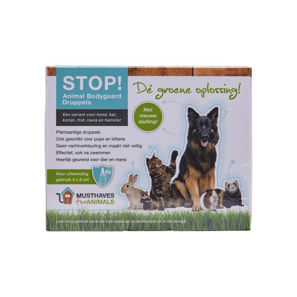 Stop! Animal Bodyguard - Anti Vlooien en Teken - Druppels - Hond en Kat Stop! Animal Bodyguard - Anti Vlooien en Teken - Druppels - Hond en Kat