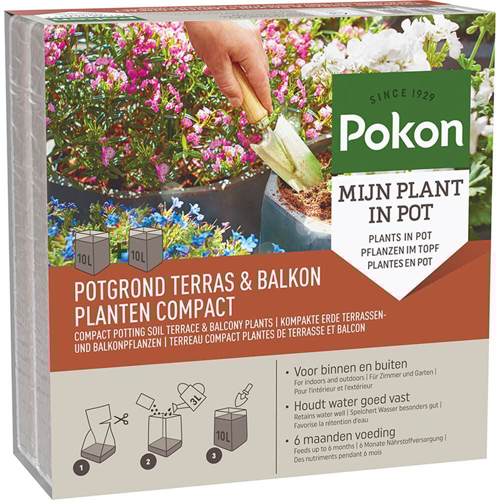 Pokon Terras- en Balkon Compact - Potgrond Pokon Terras- en Balkon Compact - Potgrond