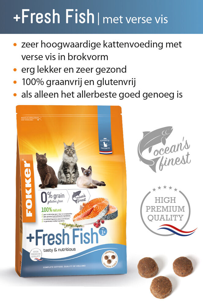 Fokker Fresh Fish - Kattenvoer - 7.00 - zalm