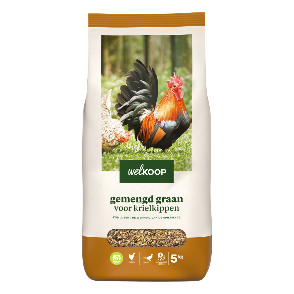Welkoop Gemengd graan - Krielkippen - Kippenvoer - 5 kg