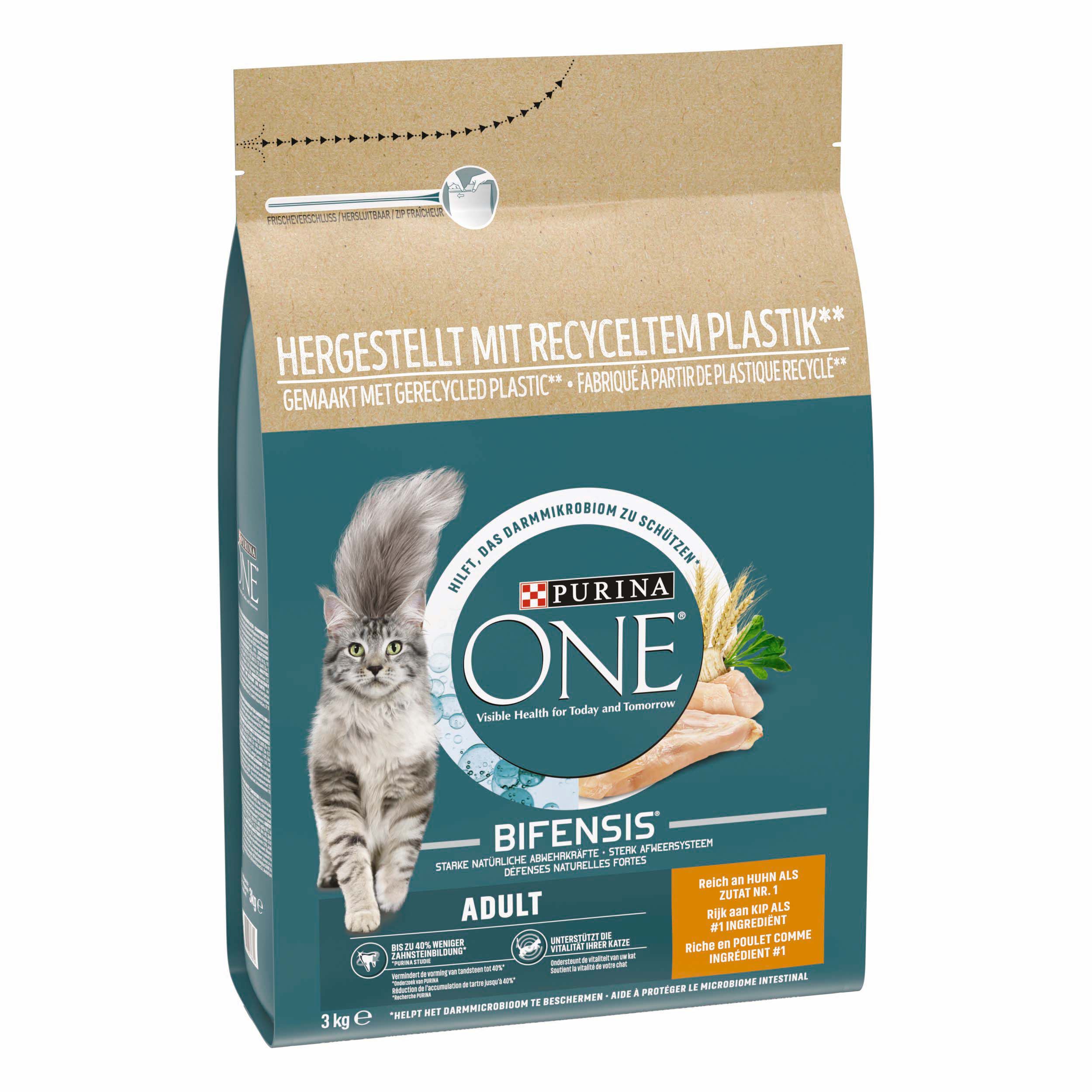 Purina One Adult - Kattenvoer - Kip - 3 kg