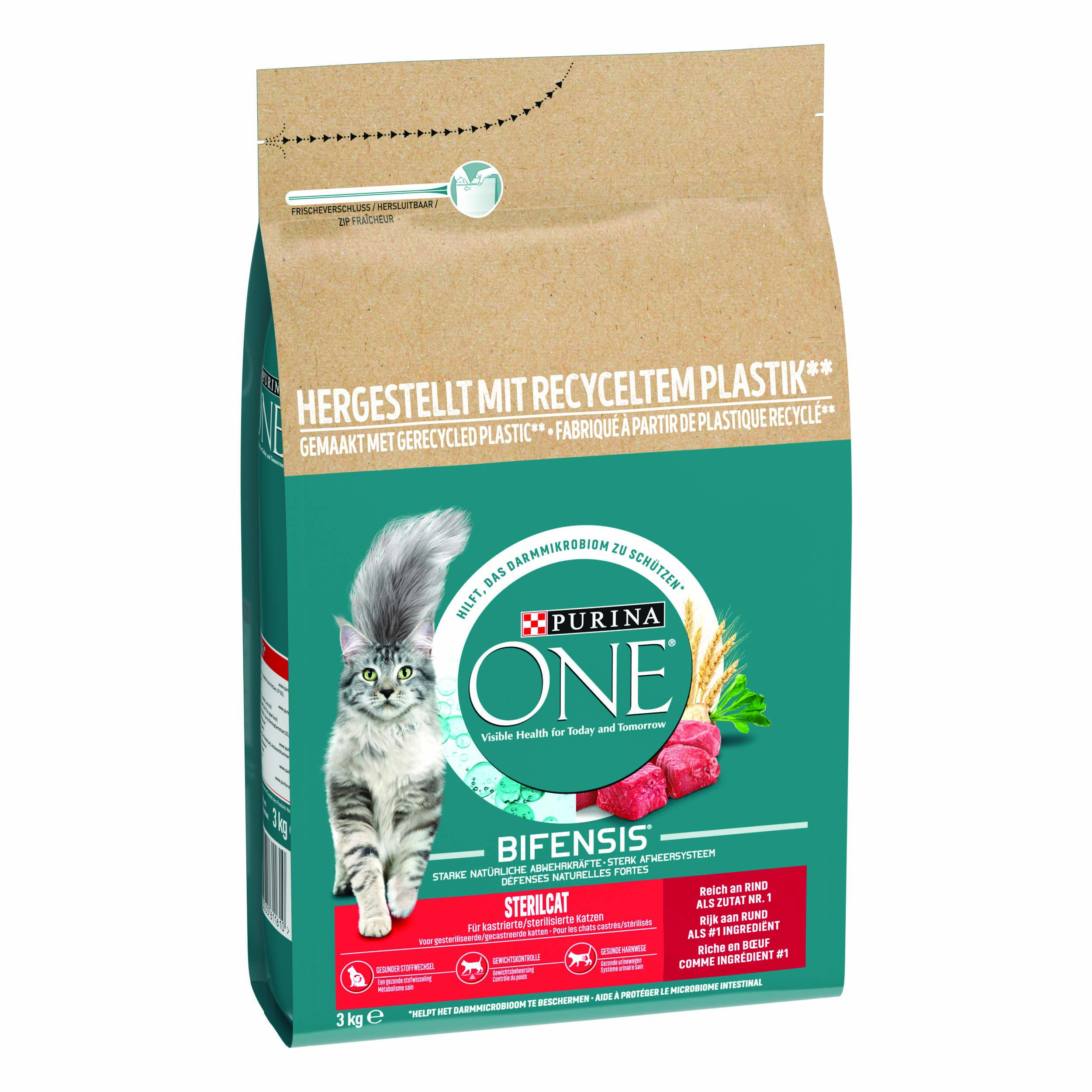 Purina One Sterilcat - Kattenvoer - 3 - rund