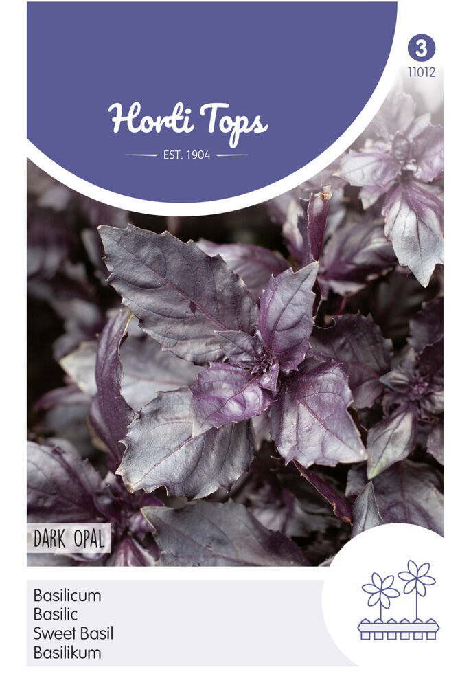 Hortitops Basilicum Ocimum basilicum purpurascens Rode - Dark Opal - Kruidenzaden Hortitops Basilicum Ocimum basilicum purpurascens Rode - Dark Opal - Kruidenzaden