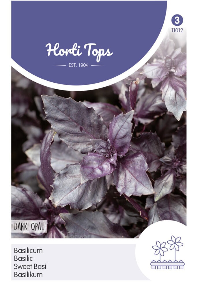 Hortitops Basilicum Ocimum basilicum purpurascens Rode - Dark Opal - Kruidenzaden Hortitops Basilicum Ocimum basilicum purpurascens Rode - Dark Opal - Kruidenzaden