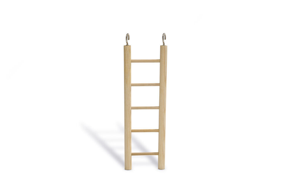 Beeztees Ladder 8 treden - Vogelspeeltje - Bruin - 36x7x1 cm Beeztees Ladder 8 treden - Vogelspeeltje - Bruin - 36x7x1 cm