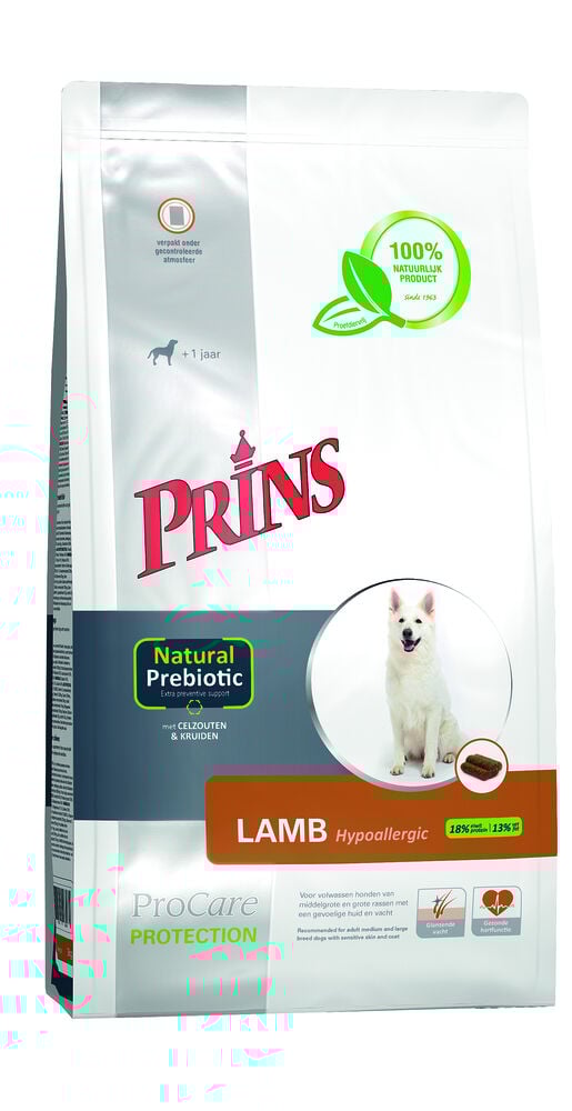 Prins Procare Protection Hypoallergic - Hondenvoer - Lam - Rijst - 15 kg