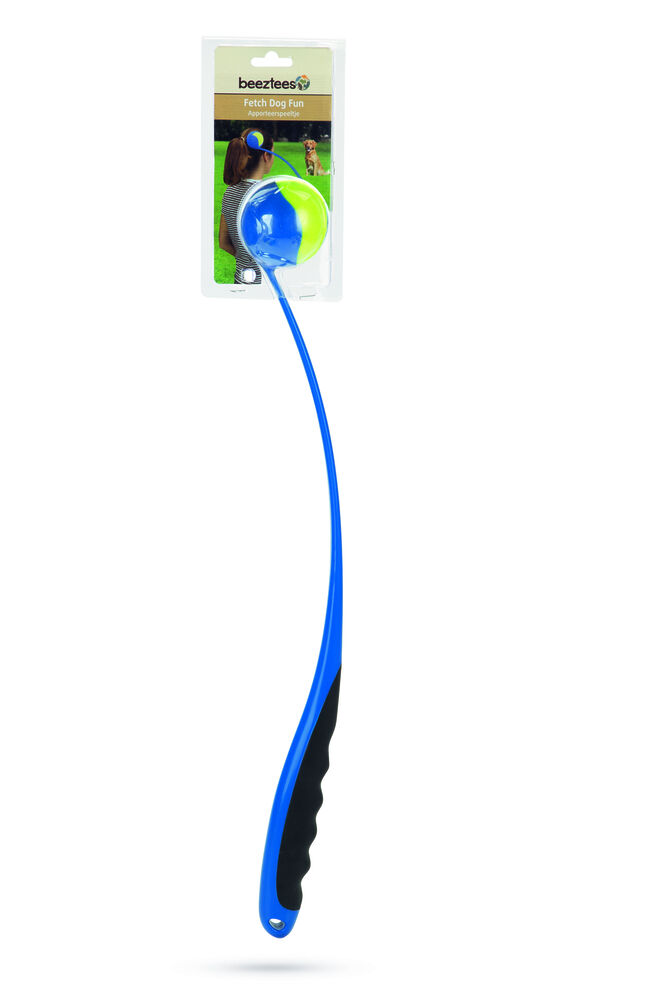 Beeztees Fetch Tennisbalwerper - Apporteren - Hondenspeelgoed - blauw - 72.5x12x6.5 cm