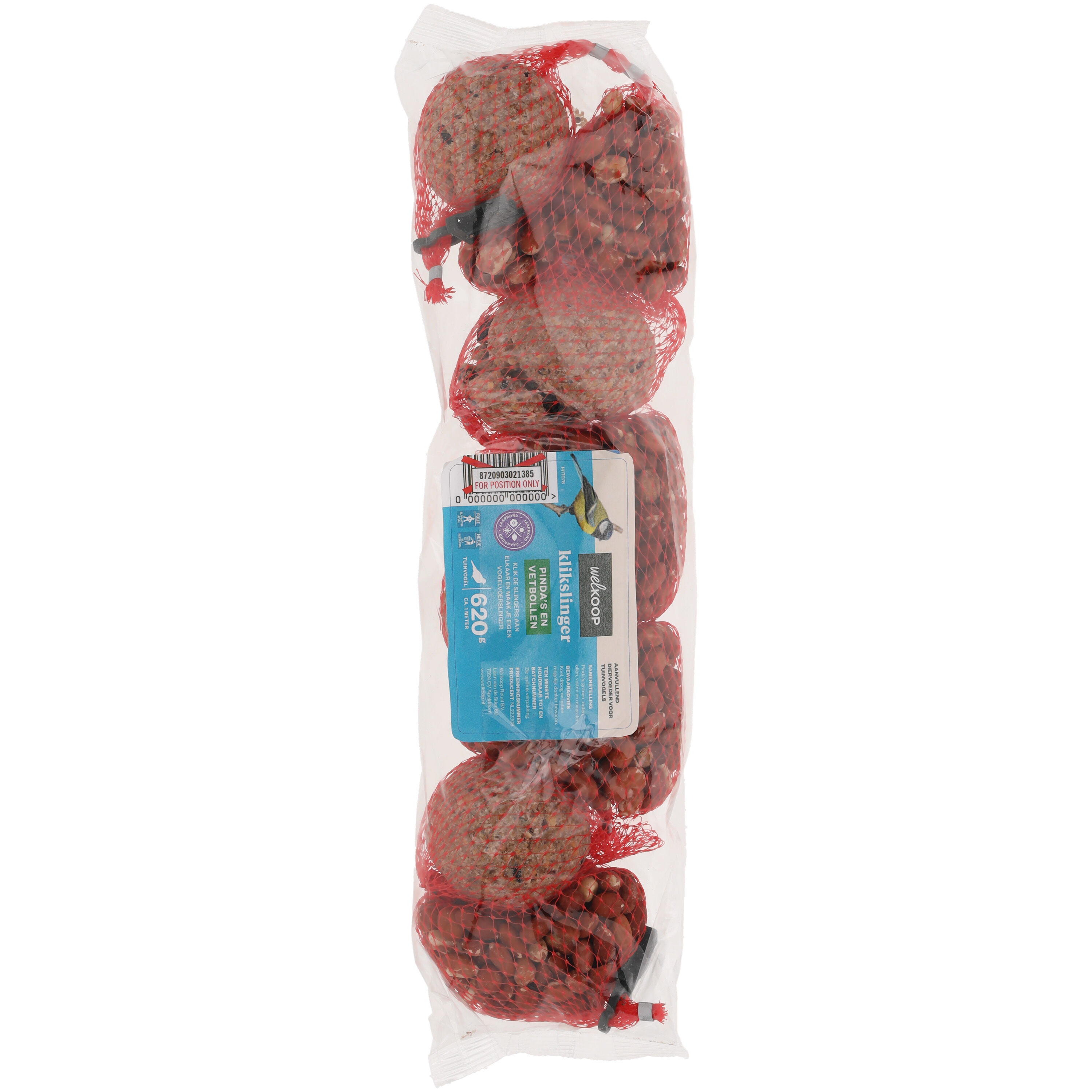 Welkoop - Klikslinger Pinda's en Vetbollen - Tuinvogelvoer Welkoop - Klikslinger Pinda's en Vetbollen - Tuinvogelvoer