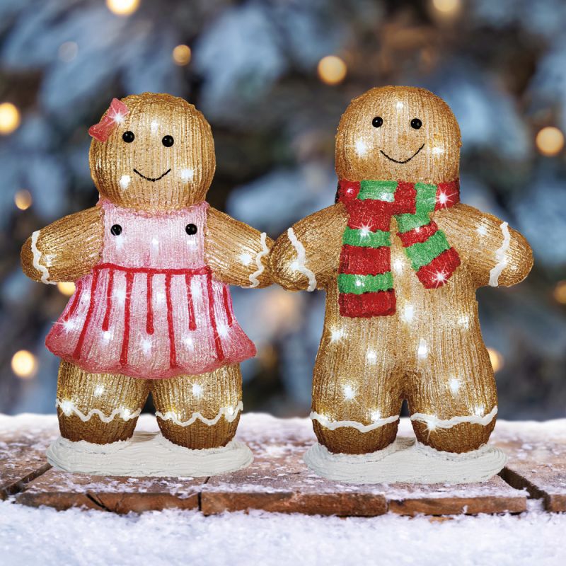 Lumineo Jongen of Meisje - LED figuur - Wit - 46x31x13 cm