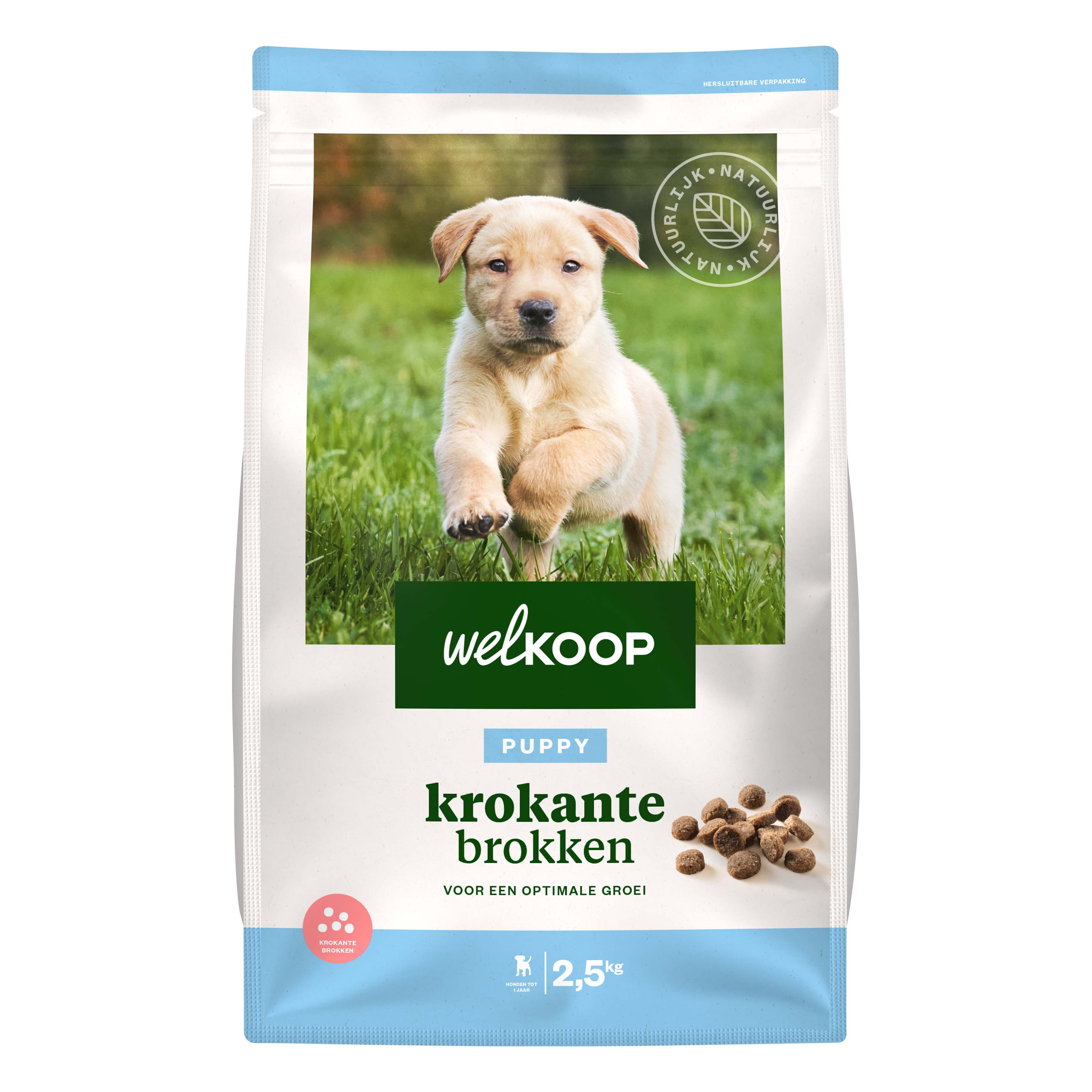 Welkoop Puppy Krokante brokken - Hondenvoer - 2.5 - gevogelte Welkoop Puppy Krokante brokken - Hondenvoer - 2.5 - gevogelte