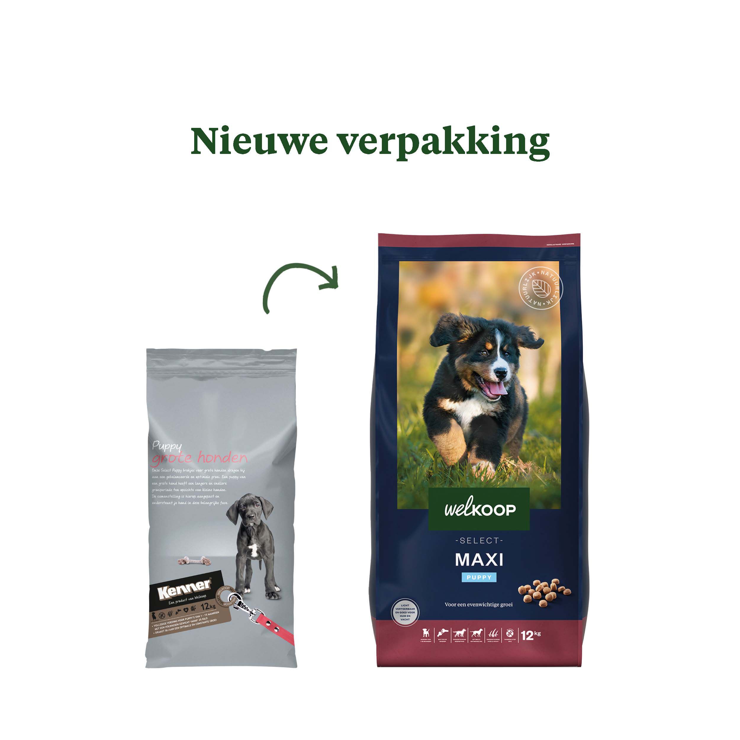 Welkoop Select Puppy Maxi Krokante brokken - Hondenvoer - 12.00 - kip