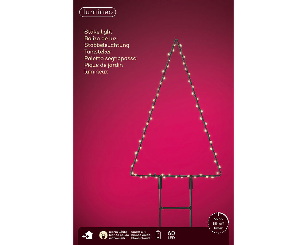 Lumineo Boom - Tuinsteker - 110 lampjes - Warm wit