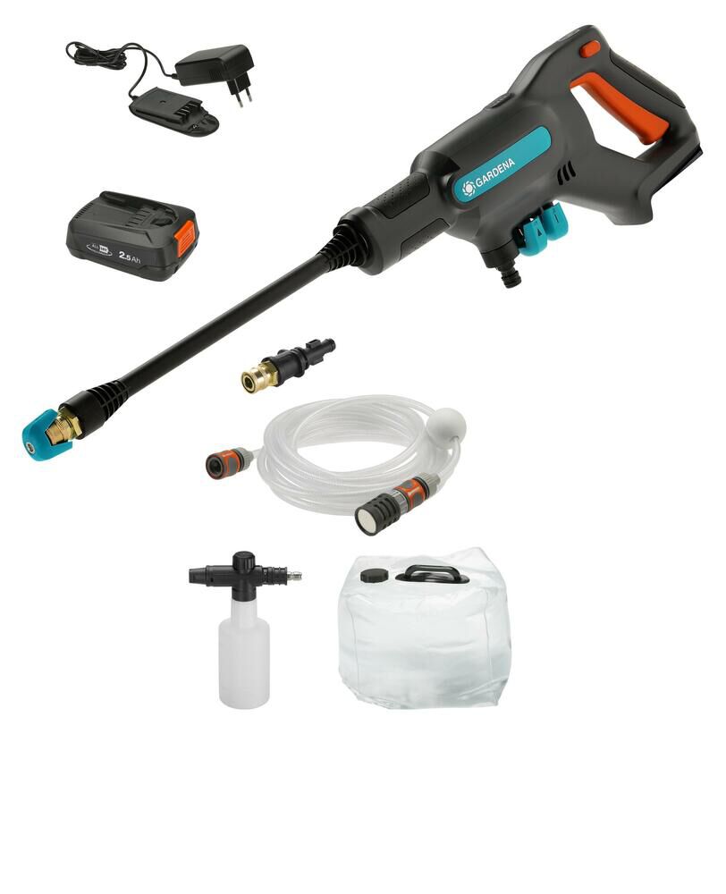Gardena AquaClean 24/18 V P4A Set Premium (incl. accu en oplader) - Medium Hogedrukreiniger Gardena AquaClean 24/18 V P4A Set Premium (incl. accu en oplader) - Medium Hogedrukreiniger