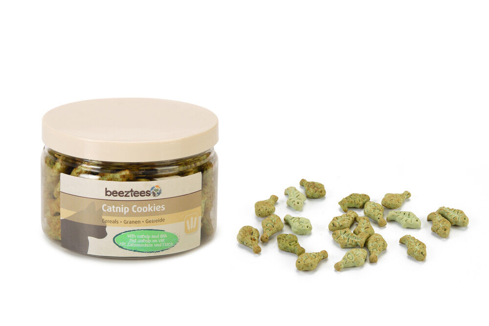 Beeztees Catnip Cookies Granen - Kattensnack - Zalm - 85 gram