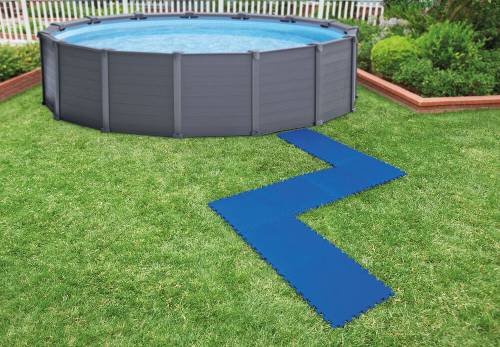 Intex - Vloertegels - 8 stuks - Blauw - 50.00x50.00x50.00 cm