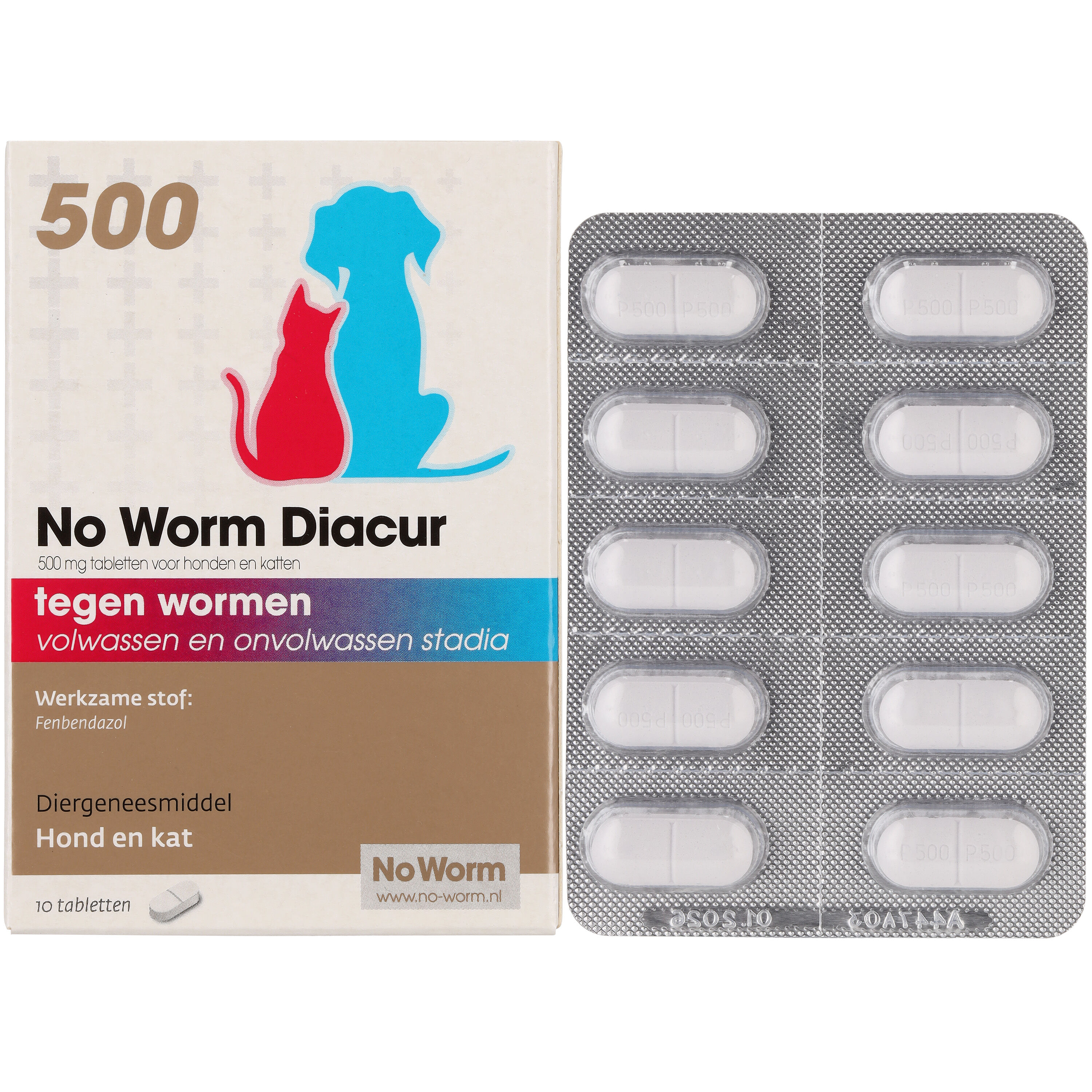 No Worm Diacur 500mg - Wormenmiddel