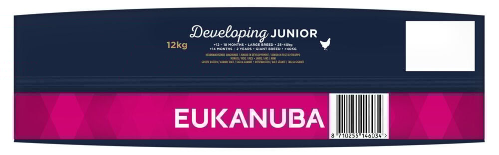 Eukanuba Developing Junior Large Breed - Hondenvoer - 12 - kip