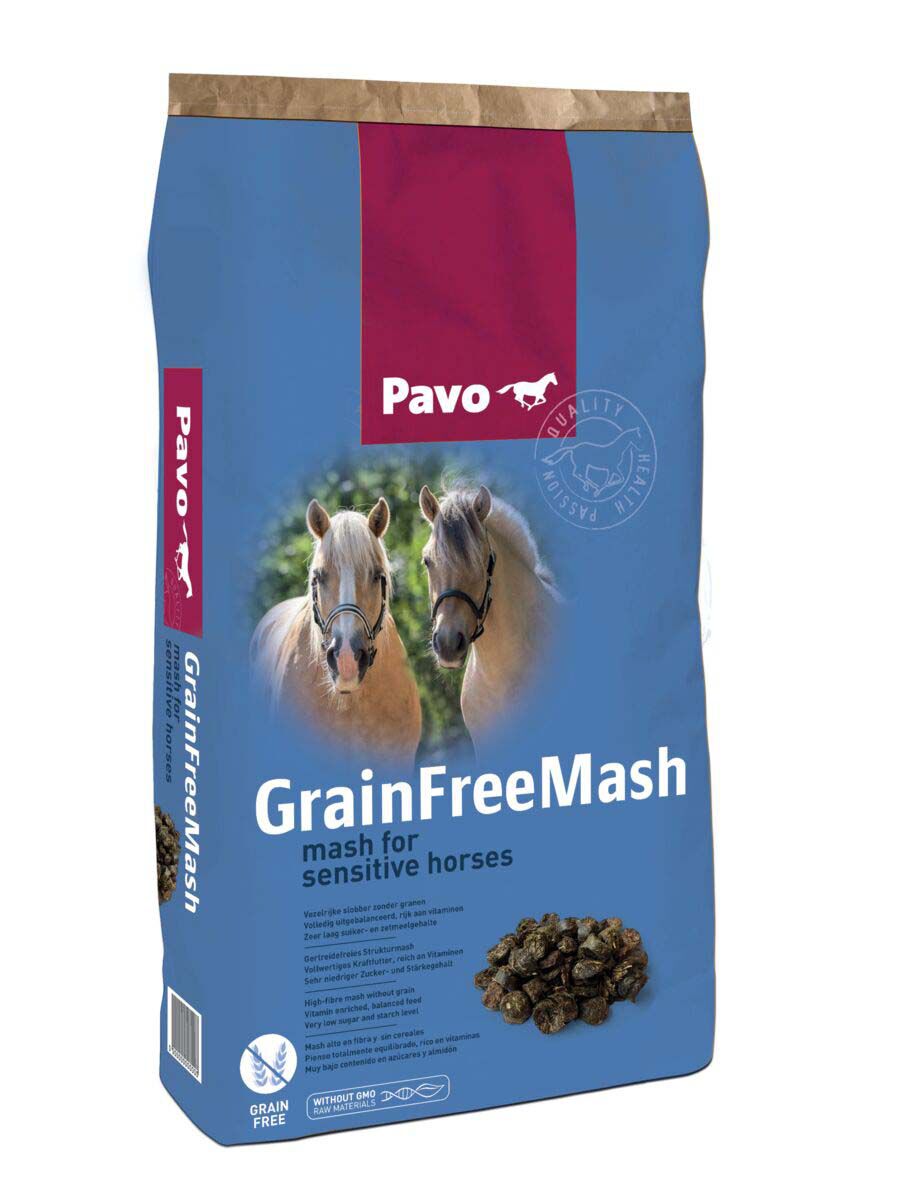 Pavo Grainfreemash - Specialiteit - Paardenvoer - 15 - Zak