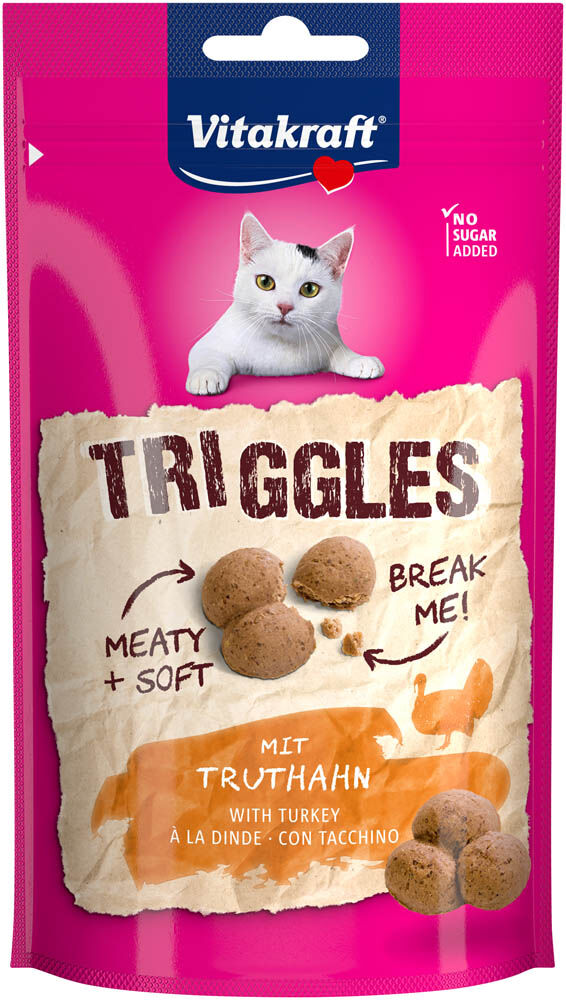 Vitakraft Triggles - Kattensnack - 40 - kalkoen Vitakraft Triggles - Kattensnack - 40 - kalkoen