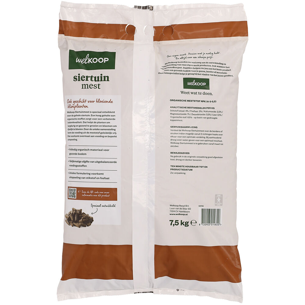 Welkoop - Siertuinmest - 7,5 kg